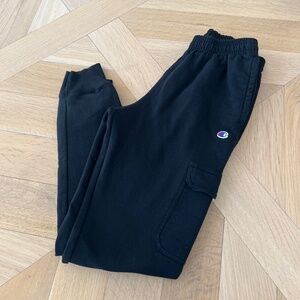 Mens Champion cargo sweatpants / joggers black size Medium